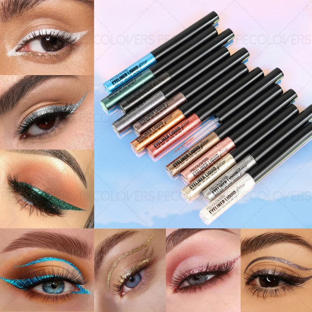 1PC Glittering Makeup, Brightening, Smooth Finish, Pearlescent Glitter, Liquid Eyeliner, Eye Shadow, Halloween Christmas Gifts Zpaxo