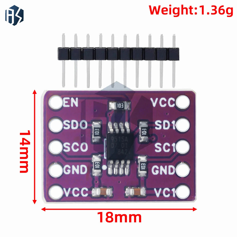 PCA9515A CJMCU-9515 Repeater Module 2CH 400KHz I2C IIC Bus SMBus Repeater Dual Bidirectional 5V Zpaxo