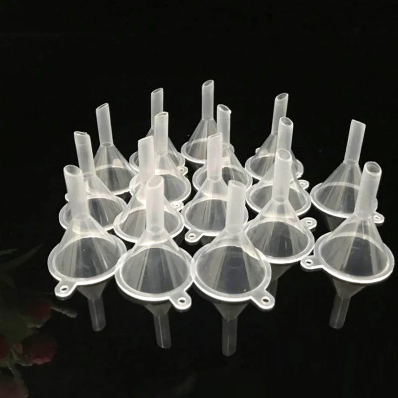 Mini Plastic Funnel Small Mouth Liquid Oil Funnels 39x31mm Laboratory