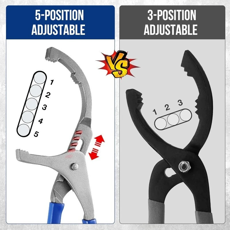 9" & 12" Adjustable Oil Filter Wrench Pliers – Cars & Trucks