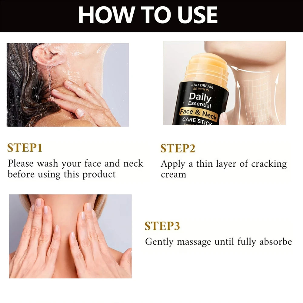 JUJU DREAM Face Neck Care Stick Anti-Wrinkle Moisturizing Firming Cream Smoothing Fine Lines Beauty Zpaxo