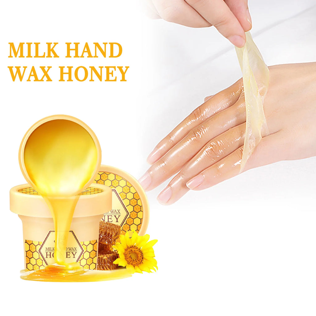 Milk & Honey Hand Wax Peel-Off Mask – Exfoliate & Moisturize Hand Wax Mask Zpaxo