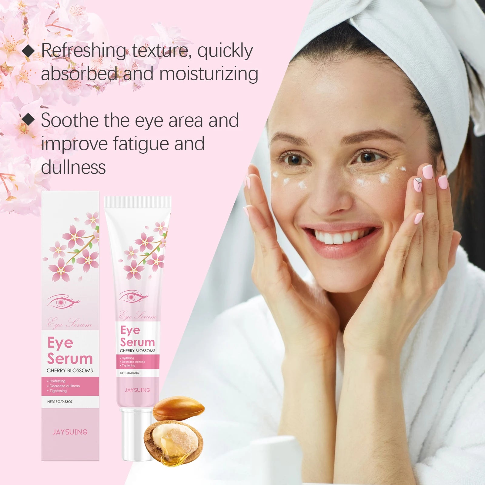 JAYSUING Sakura Eye Serum – Dark Circles & Wrinkle Cream Eye Serum Cream Zpaxo