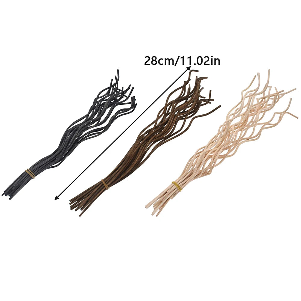 20Pcs Diffuser Stick Rattan Stick Wavy Rattan Reed Fragrance Diffuser Refill Sticks Replacement for Office Home Decor Zpaxo