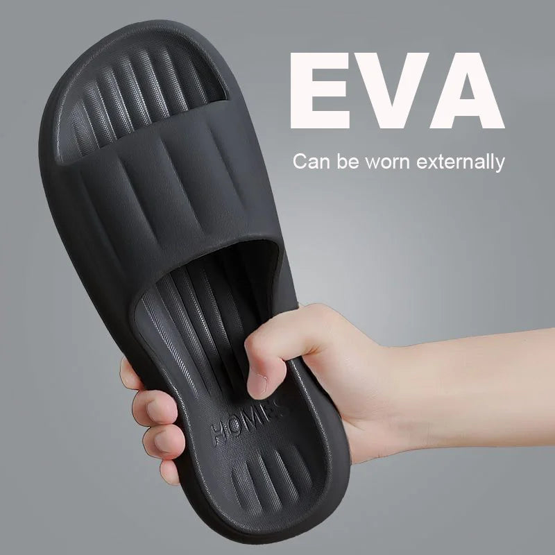 Cloud Slippers Men Flip Flops Beach Sandals Bathroom Non-slip Slides