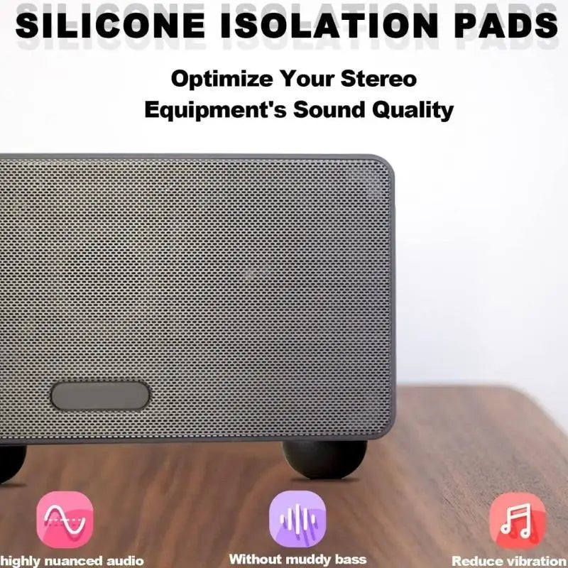 652F Adhesive Silicone Vibration Damping Feet Speaker Systems Zpaxo