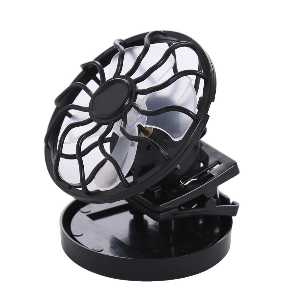 Mini Clip-on Solar Energy Fan Camping Hiking Cooling Portable Fan for Summer Travel Camp Mountaineering Cooling Zpaxo