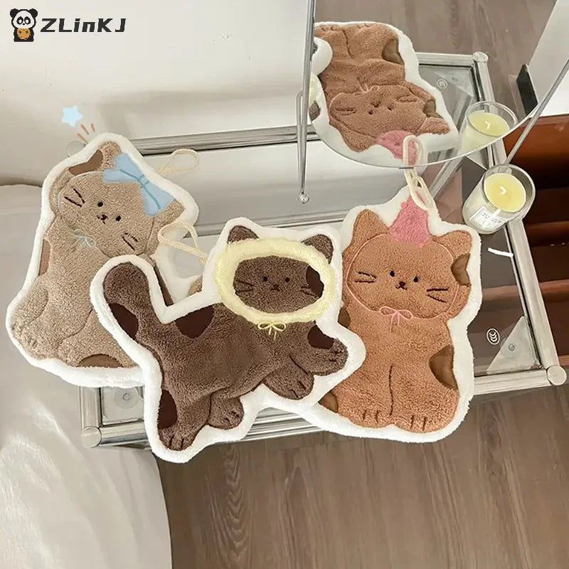 1Pcs Cartoon Hand Towel Quick Drying Simple Pattern Quick Drying Hand Towel For Kitchen Bathroom Zpaxo