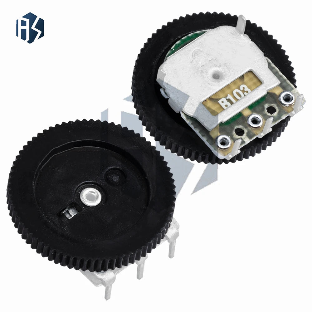 B103 16x2mm 10K Ohm Double Dial Taper Volume Wheel Duplex Zpaxo