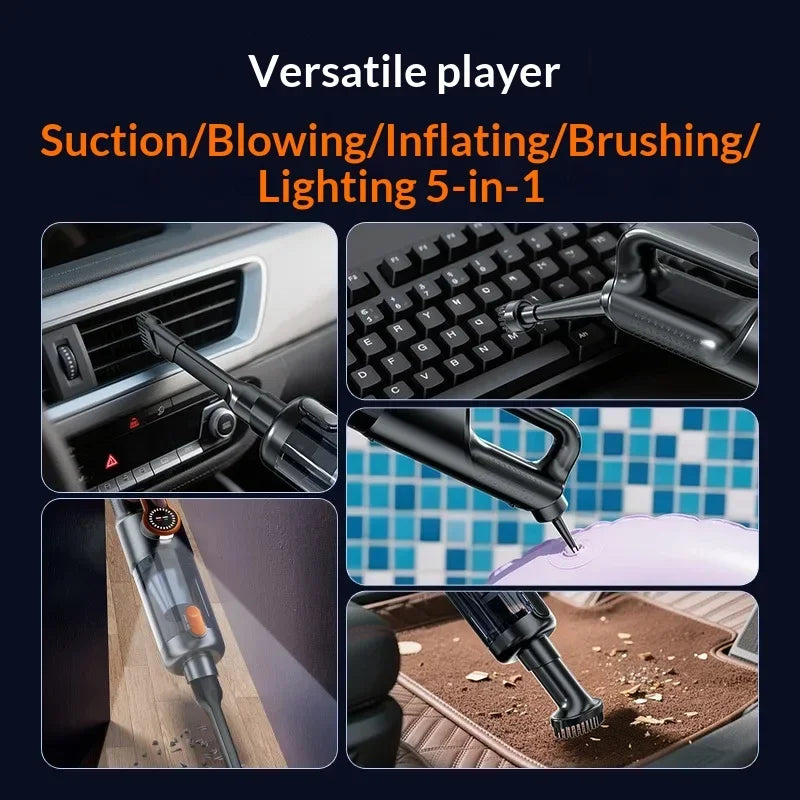 Car Vacuum Cleaner Wireless One-button Dust Dump High-power Portable Zpaxo