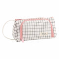 Canvas Triangle Stationery Box,Large Capacity Portable Pencil Pouch Student Stationery Organizer Storage Bag Zpaxo A