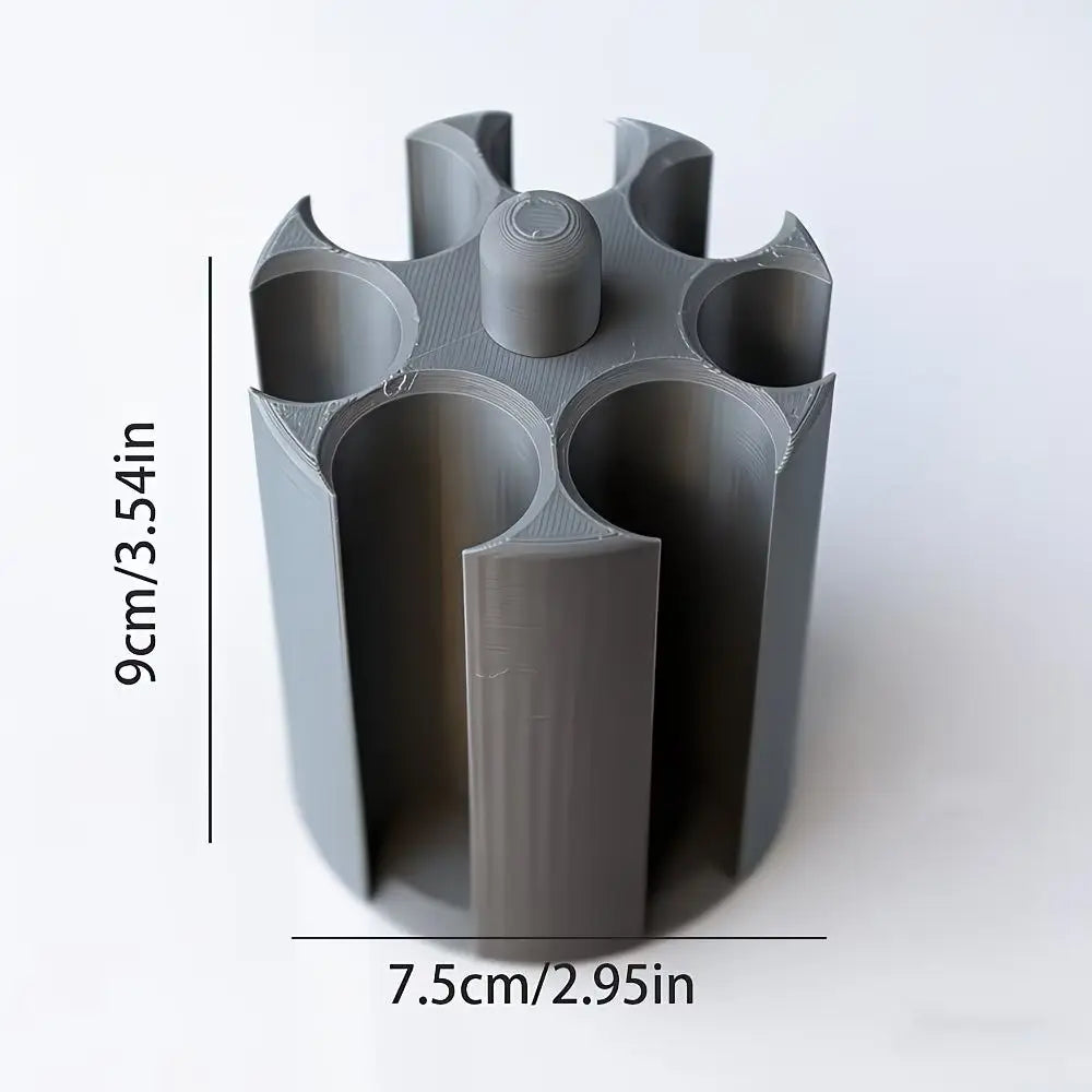 7 Slots Cylindrical Coin Holder 3D Printed Space Saving Car Organizer Zpaxo