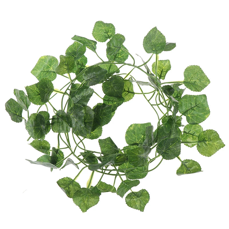 Green Plants Leaf 2 0m Artficial Vine Hanging Decor Rattan Liana Wall Zpaxo 1pcs