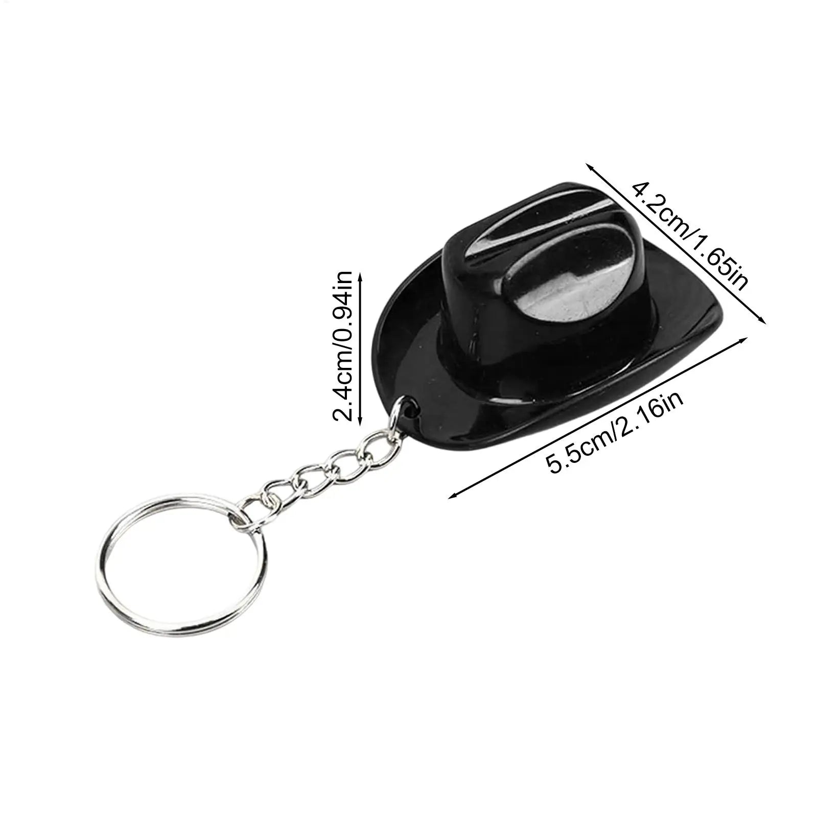 Cowboy Keychain Vintage Hat Shape Bottle Opener Car Keyring Men