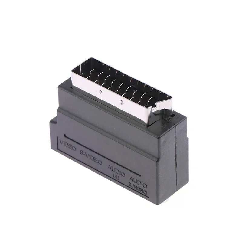 21-Pin SCART Adapter – Composite, S-Video & Audio In/Out Switch SCART AV Adapter Zpaxo