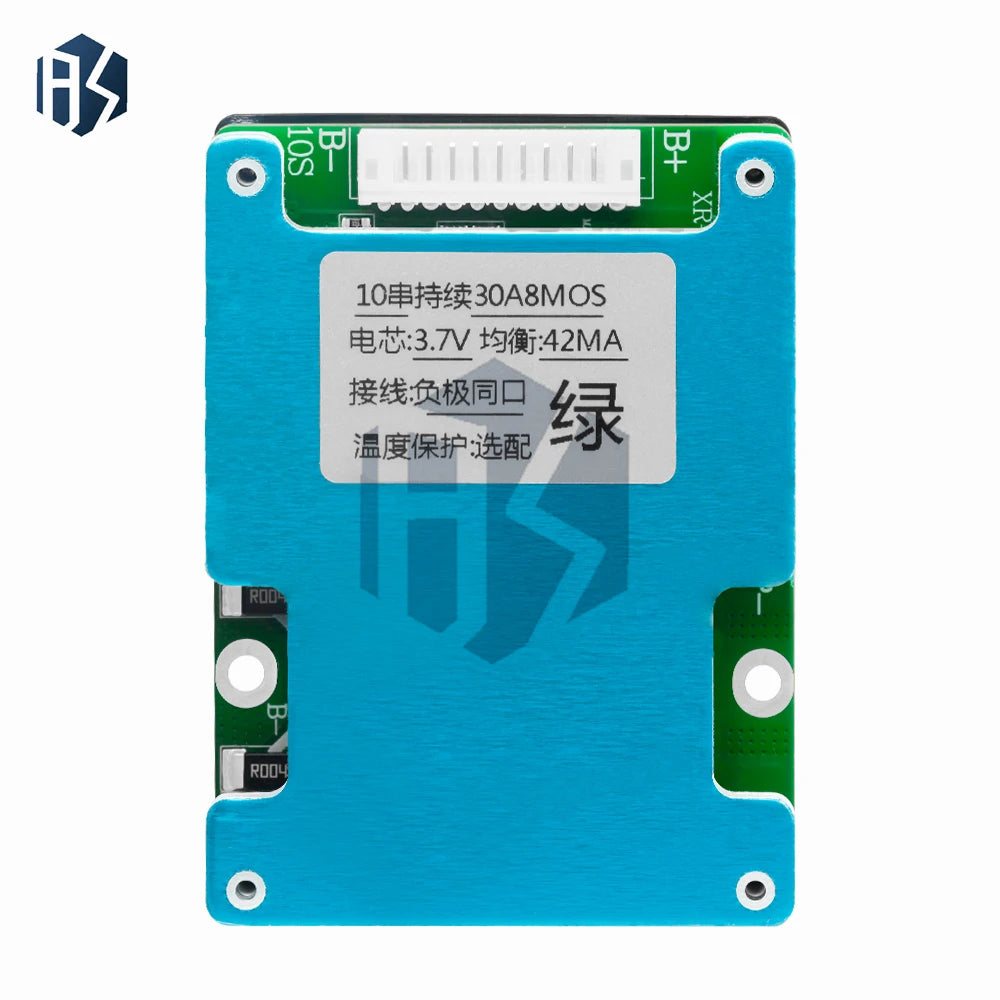 10S 36V Lithium Battery BMS Board 20A 30A Integrated Balance Zpaxo