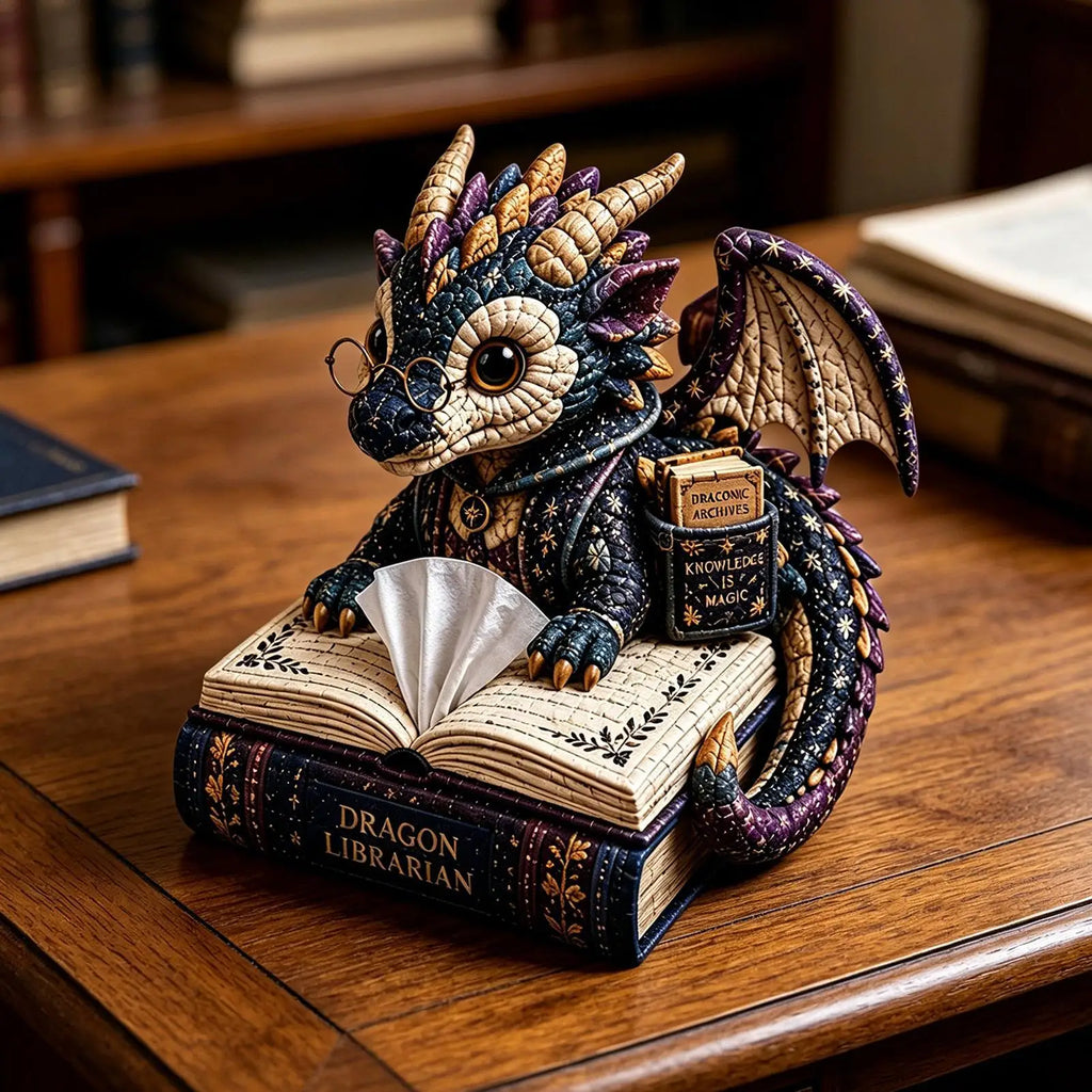 Quilted Dragon Tissue Box Handmade Beaded Fabric Napkin Organizer DIY