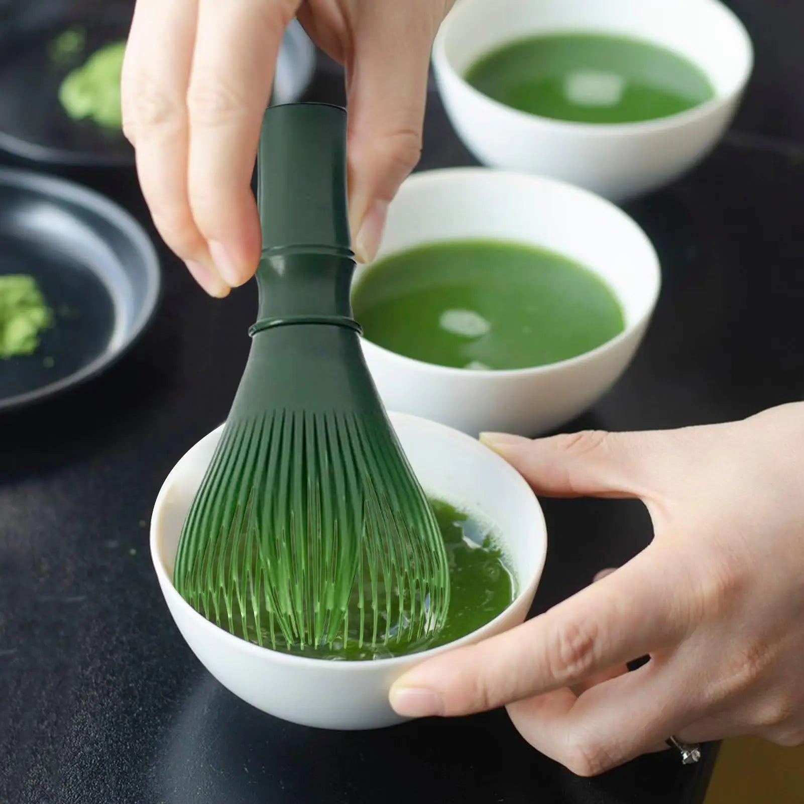 Matcha Whisk Food Grade Tea Powder Mixer Stirrer Reusable Green