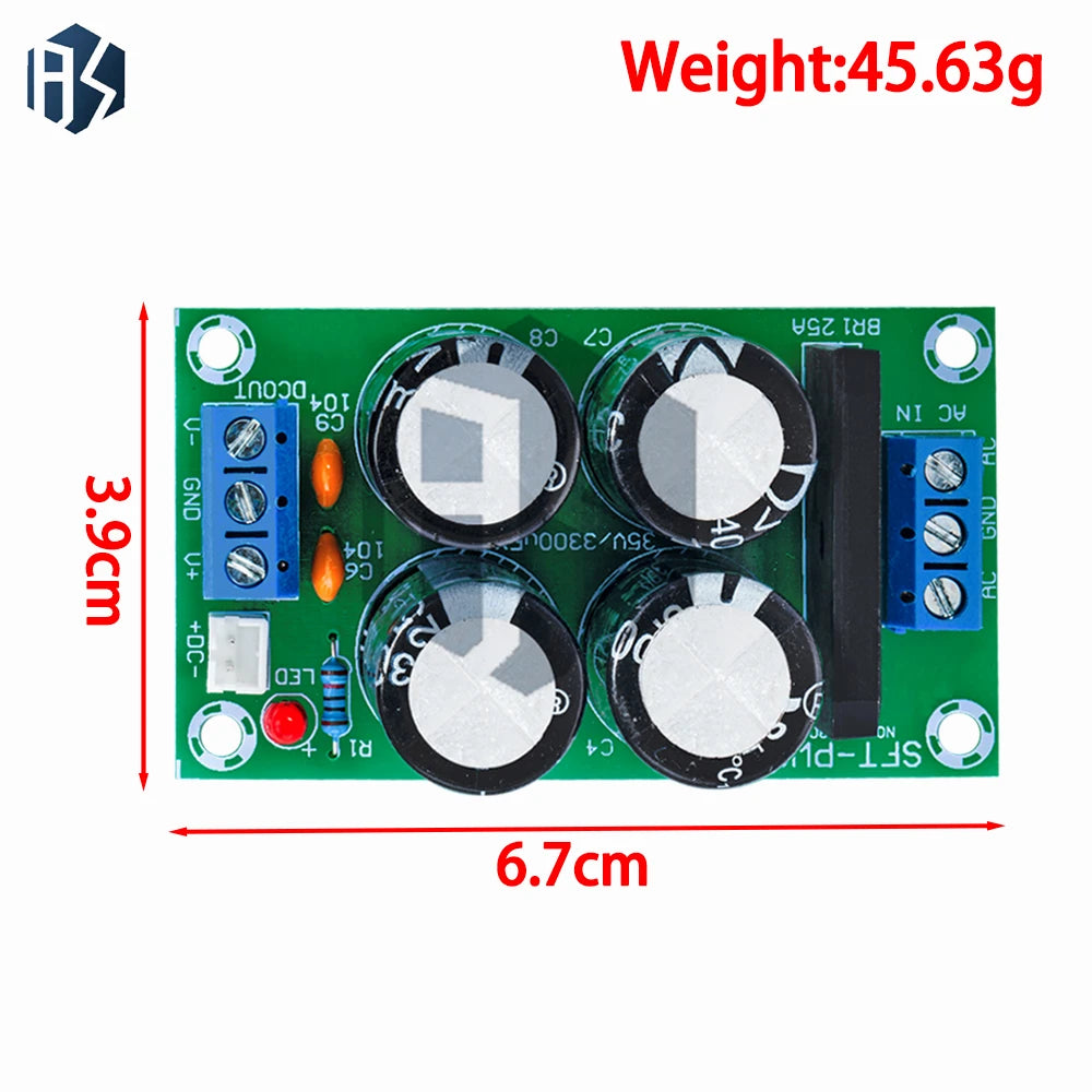 PC PW28 25A Bridge Rectifier & Power Filter Board for DIY Power Supply Projects Zpaxo