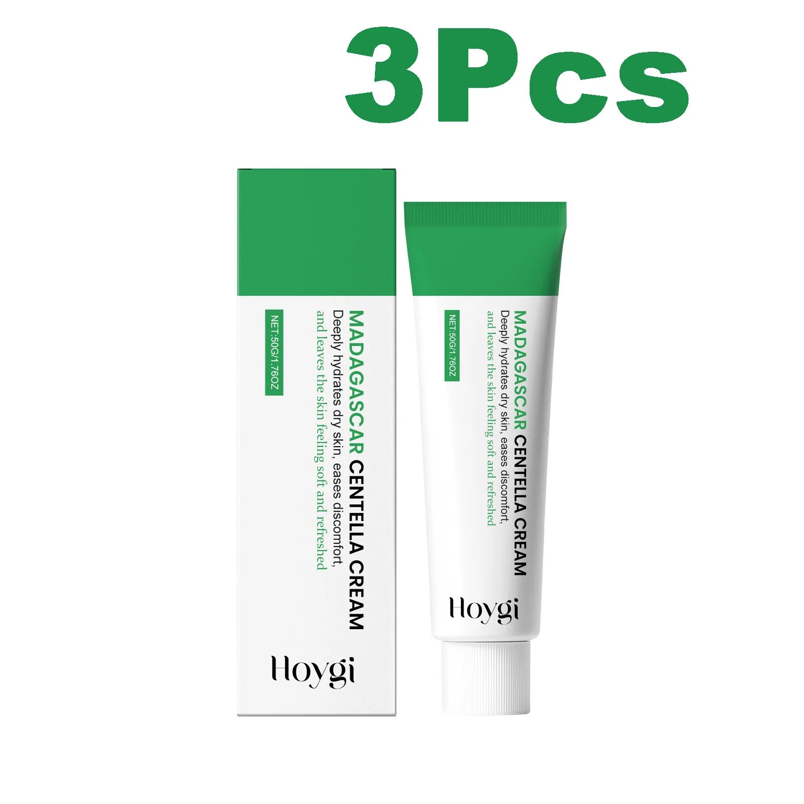 Hoygi Centella Soothing Cream Ceramide & B5 | 50g Face Soothing Cream Zpaxo 3 x 50g Boxed