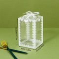 10Pcs Transparent PVC Box Plastic Candy Favor Gift Packaging Boxes for Wedding Birthday Party Christmas Gift Wrapping Zpaxo J24012091-C 10Pcs