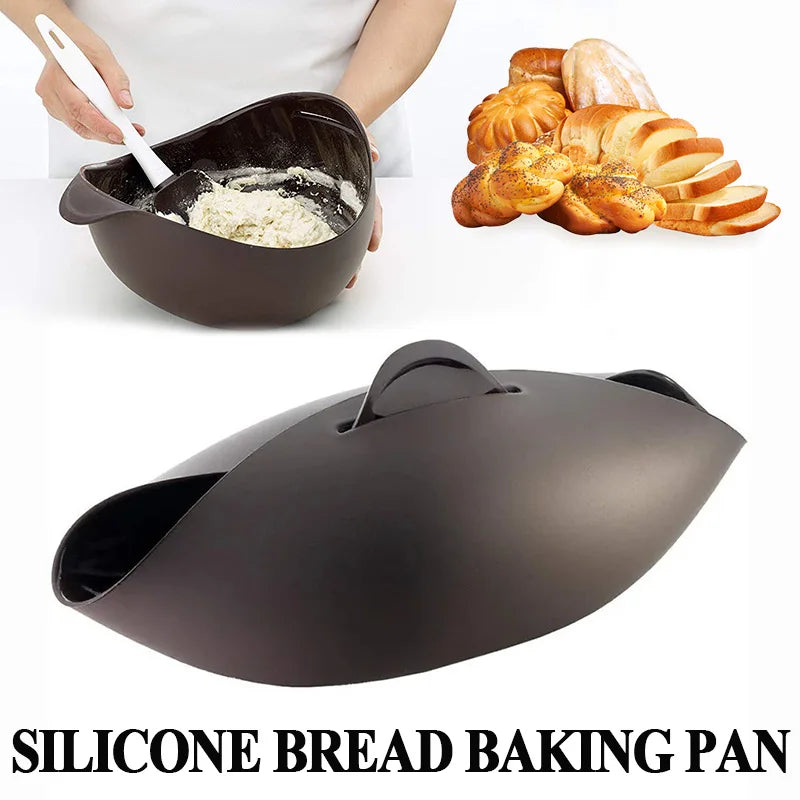 Silicone Bread Baking Pan Food Grade Cake Bakeware Baking Tools Pot Mold Silicone Steamer Maker Bread Pastry Cooking Tool Bowl Zpaxo Default Title