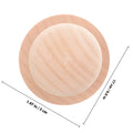 Solid Wood Circular Handle Stamp Reusable Engraving Friendly Vintage