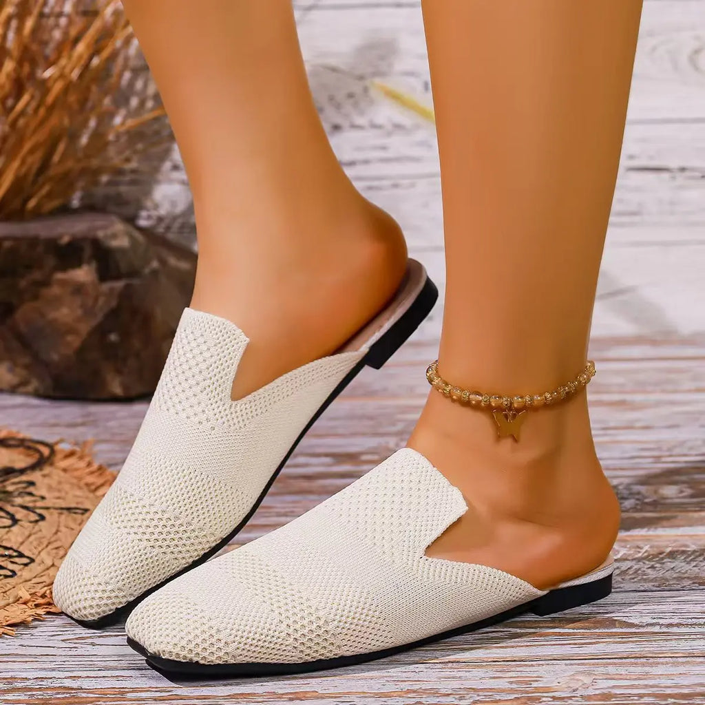 2026 Women Slippers French Ethnic Minority Fabric Slippers Summer Breathable Soft Sole Sandals Non-slip Women Shoes Slides Women Zpaxo