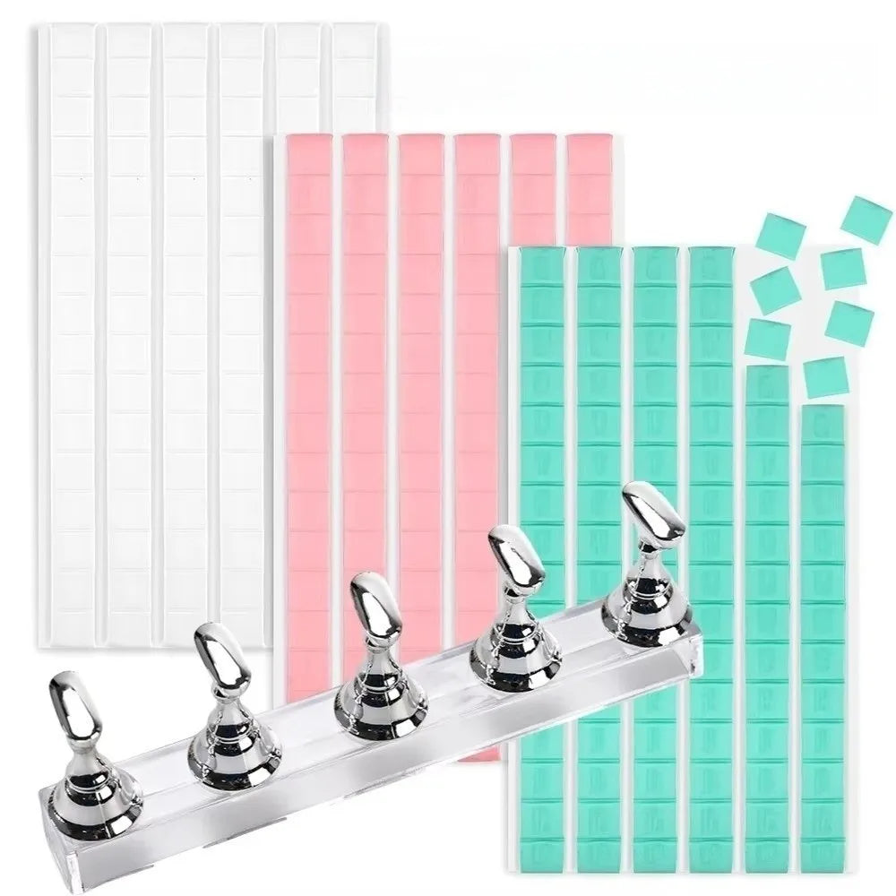 30 48 Reusable Adhesive Clay Nail Practice Tool Multifunctional Glue Zpaxo