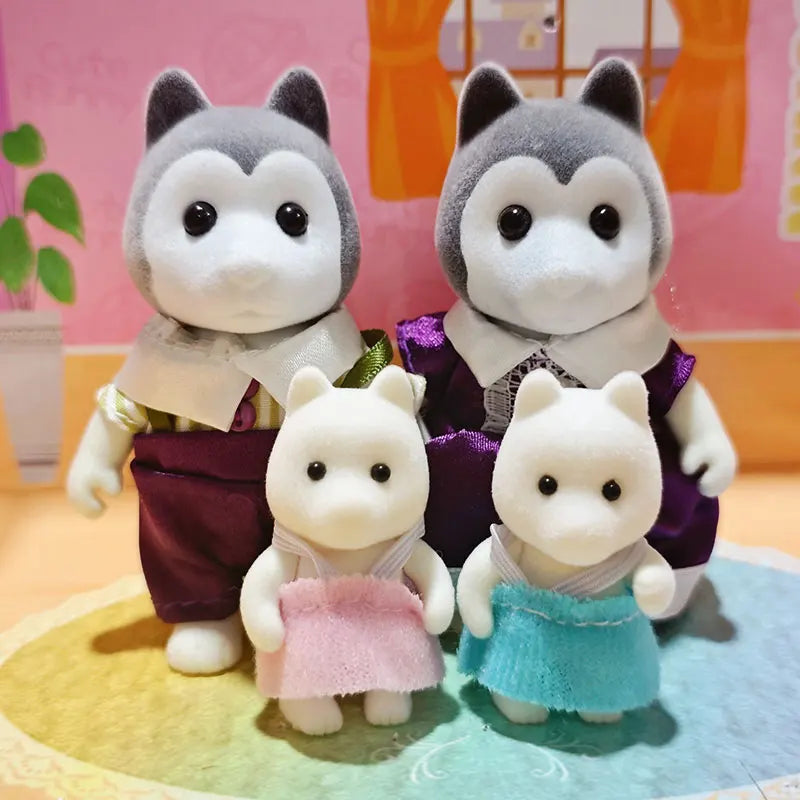 1 12 Simulation Forest Family Doll Accessories Reindeer Panda Zpaxo wolf family