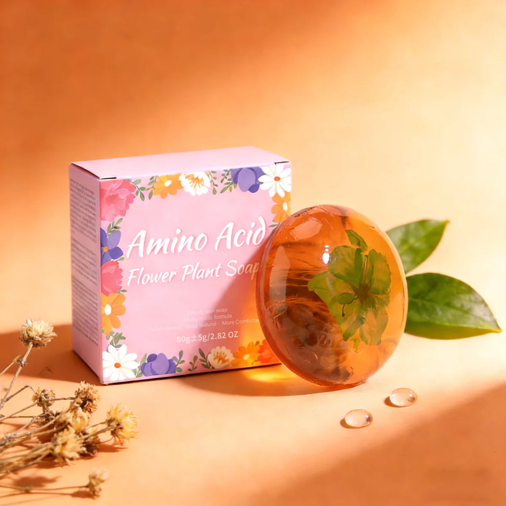 80g Amino Acid Flower Soap – Coconut Oil Moisturizing Bar Handmade Bar Soap Zpaxo 80g