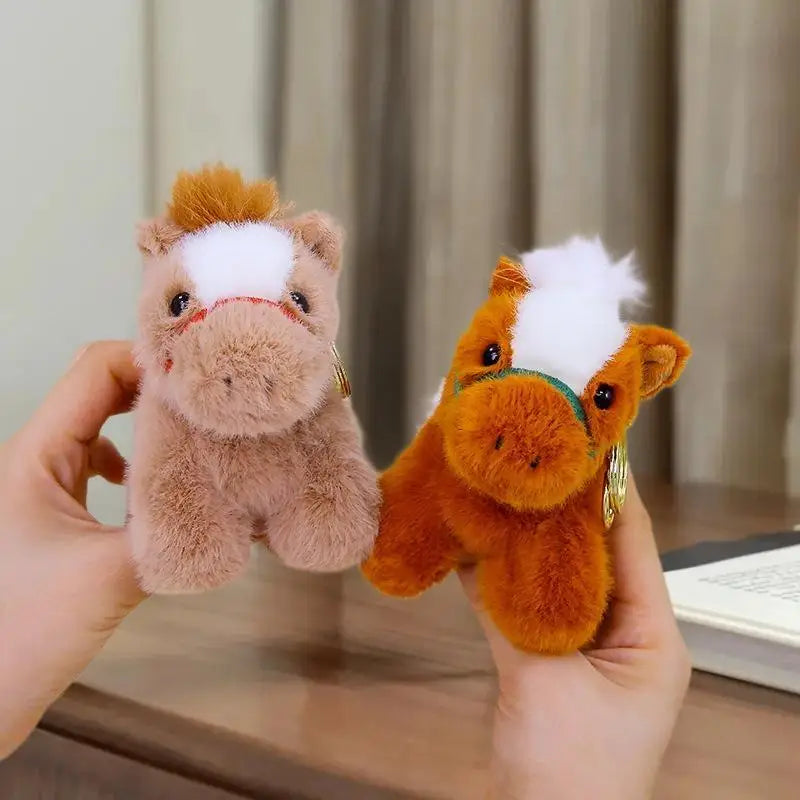 Kawaii Zodiac Equine Plushie Keyring Year Present Backpack Hanging Zpaxo