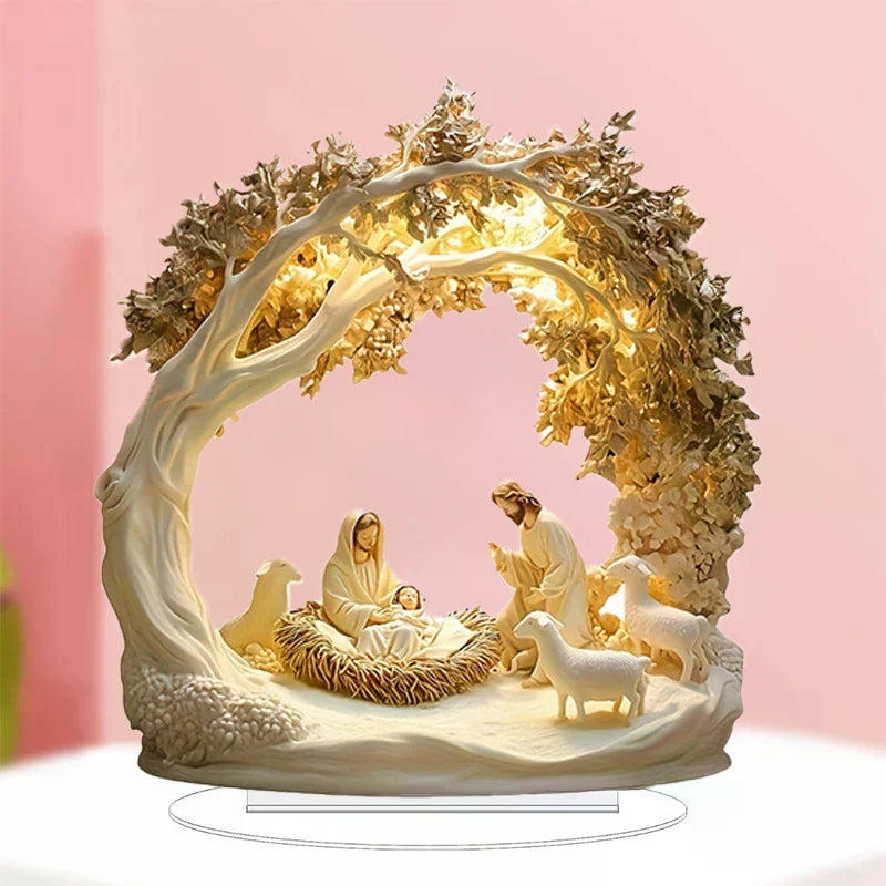 Tabletop Decor Nativity Figurines Set Home Decoration Easter Nativity Scene Figurine Zpaxo