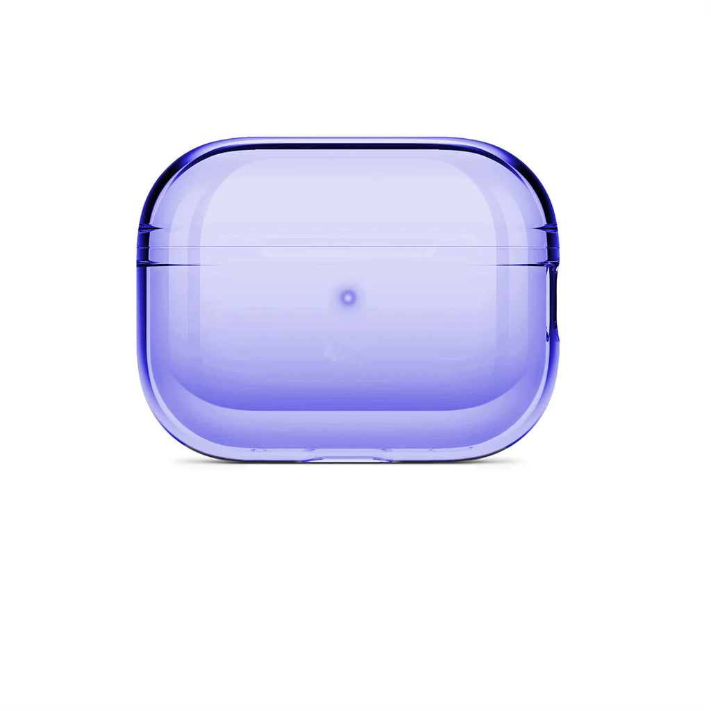Soft TPU Earphone Case with Lanyard Strap For Airpods Pro 2 Transparent Shockproof Cover Protective Shell Headphone Accessories Zpaxo Purple case