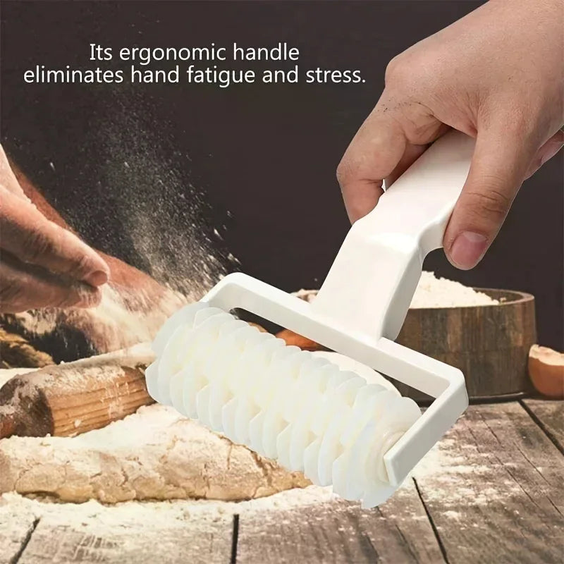 Home Kitchen Baking Tools Pastry Lattice Roller Cutter Pie Pastry Dough Fondant Pizza Cakes Cutter Roller Zpaxo