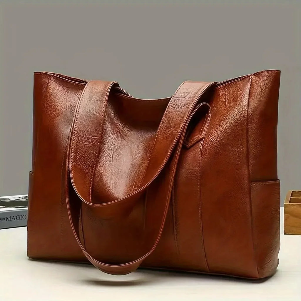 2025 Capacity Vintage Large Tote Bag Retro Vegan Shoulder Casual