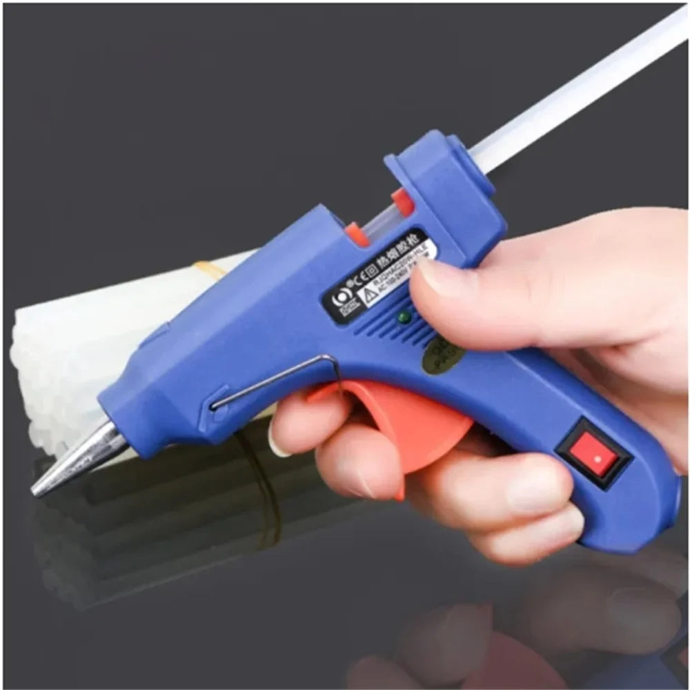 20W Hot Melt Glue Gun with Seal Wax Glue Sticks Household DIY Industrial Guns Heat Temperature Thermo Electric Repair Tool Zpaxo