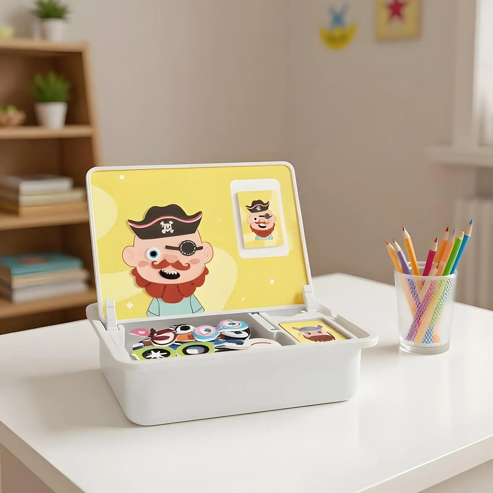 Dress Up Puzzle Creative Face Dress Up Games Double Sided Learning Educational Toys With Write Board And Pen For Boys Girls Zpaxo