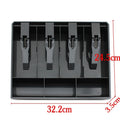 Hard Plastic Case Cash Register Box Classify Store Cashier Coin Zpaxo 4 compartment