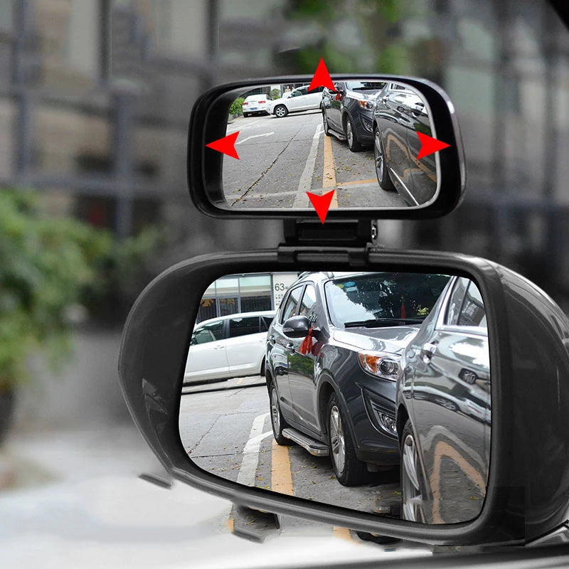 Adjustable Convex Blind Spot Mirror – Wide Angle Car Safety