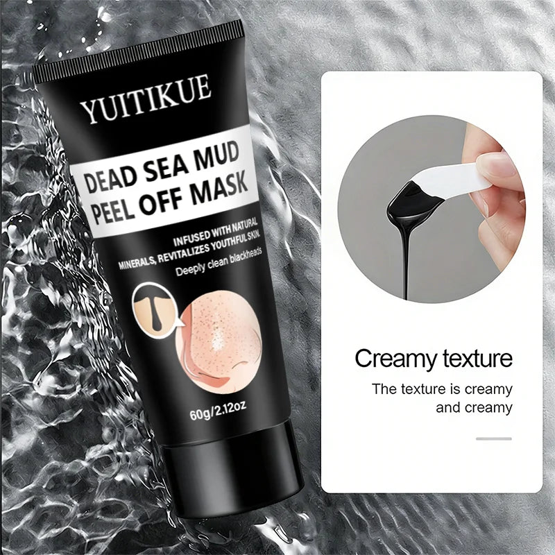 YUITIKUE Dead Sea Mud Peel-Off Blackhead Remover Mask 60g Peel-Off Face Mask Zpaxo