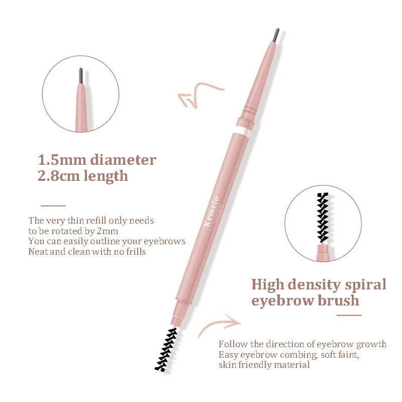 Ultra Fine Double-ended Eyebrow Pencil Waterproof Long Lasting