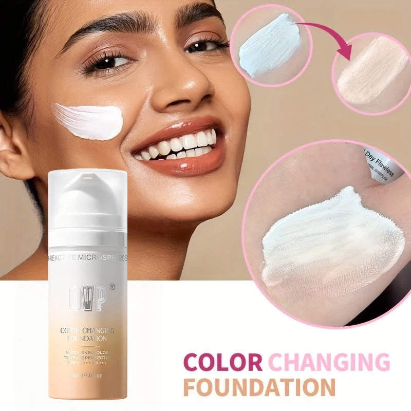 Color Changing Liquid Foundation – Hydrating Coverage 30ML Liquid Foundation Zpaxo