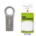 Zsuit 10Pcs/lot Custom Logo Metal Pendrive 128GB USB Flash Drive 4GB 8GB 16GB Storage Stick Gifts Memory Key Waterproof U disk Zpaxo 128GB Silver