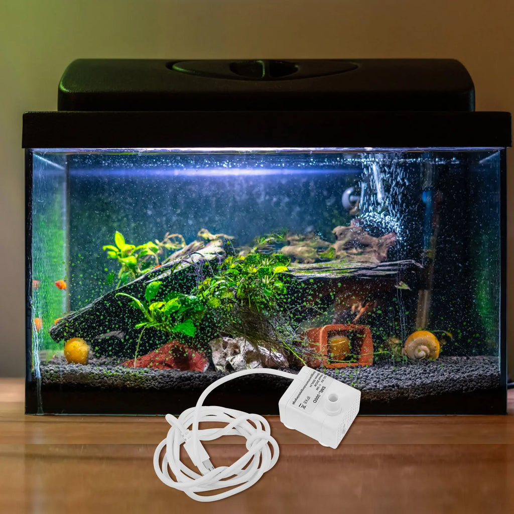 Mini Submersible Water Pump Easy Install Time Saving Fish Tank