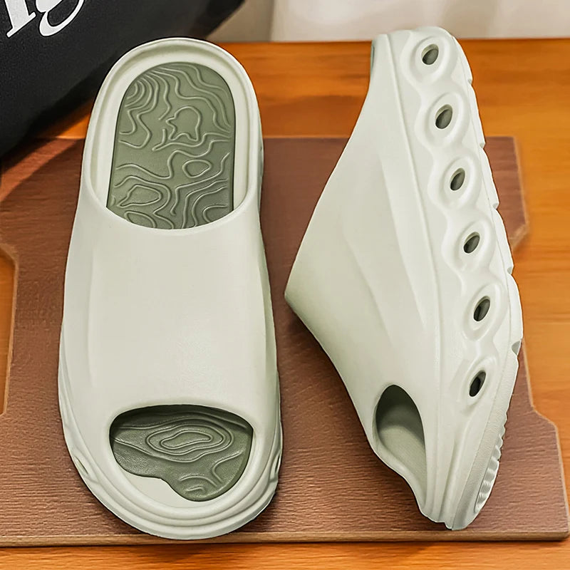 Men's Slippers Comfortable Lightweight Soft Sole Casual Slides Indoor Zpaxo 8002 2 45