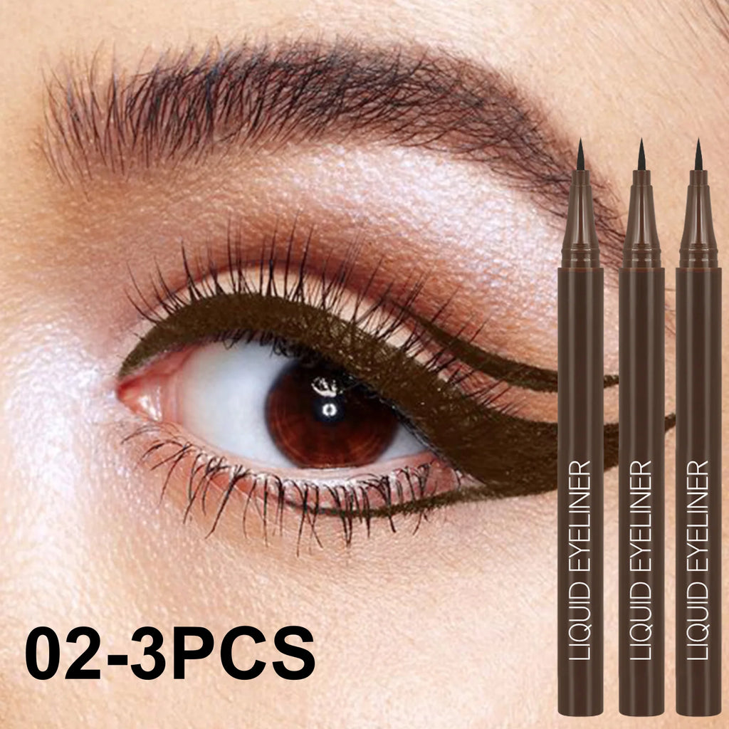 Waterproof Silky Eyeliner Ultra-fine Tip Smokey Eye Effect Quick Zpaxo 02-3PCS