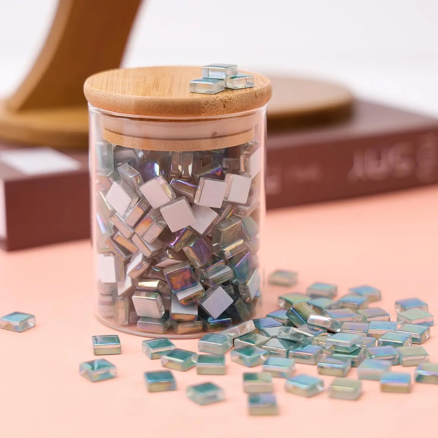Blue Glass Mosaic Tiles 160pcs – DIY Craft & Jewelry Kit Glass Mosaic Tiles Zpaxo