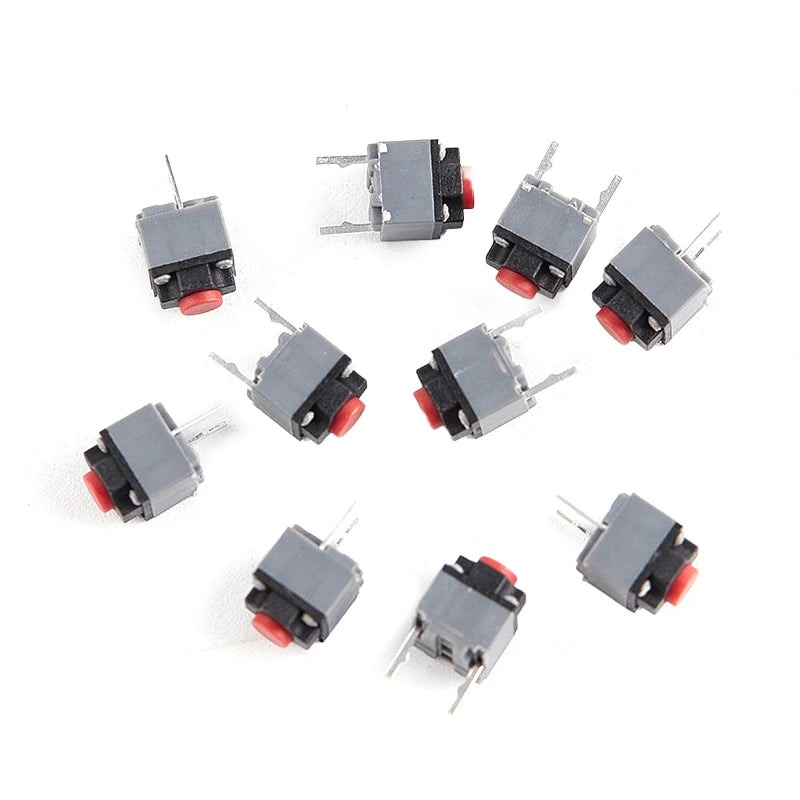 10Pcs Kailh Mute Button 6*6*7.3 Silent Switch Wireless Mouse Button Micro Switch Zpaxo one size
