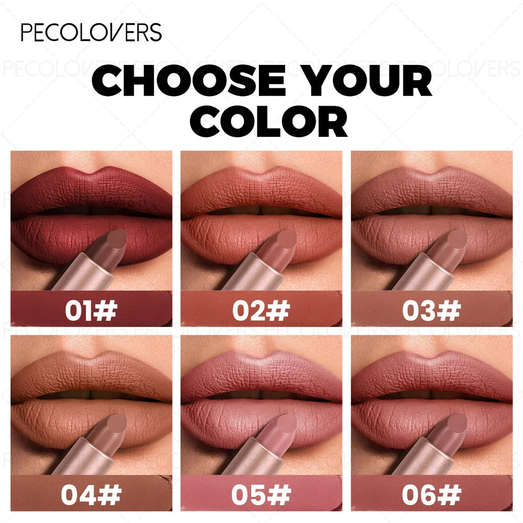 1 pc Lipstick, Red, Rich Color Rendering, Smooth Texture, Matte Makeup Effect, Long-Lasting and Non-Drying,Multi-Color Lipstick Zpaxo